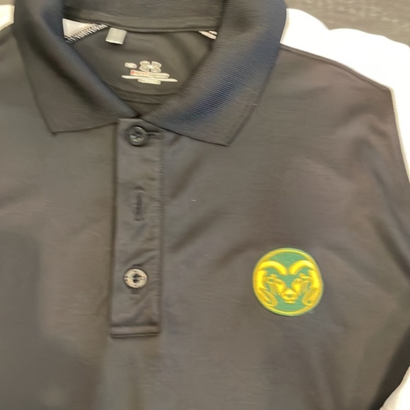 Men's Under Armour Colorado State Short Sleeved Polo Shirt Size Large - Picture 2 of 7